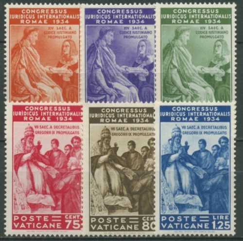 Vatikan 1935 Internationaler Juristenkongreß 45/50 postfrisch