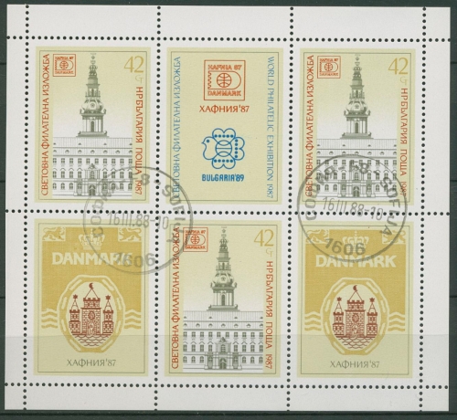 Bulgarien 1987 HAFNIA Kopenhagen Parlament 3597 K gestempelt (C94960)