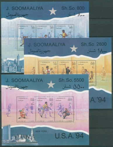 Somalia 1994 Fußball-WM in den USA Block 30/32 postfrisch (C28692)