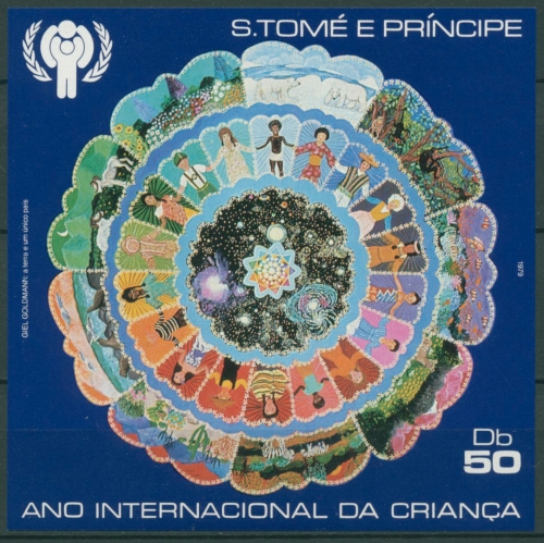 Sao Tomé und Principe 1979 Jahr des Kindes Block 34 postfrisch (C28713)