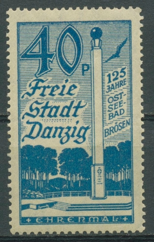 Danzig 1936 125 Jahre Ostseebad Brösen 261 postfrisch