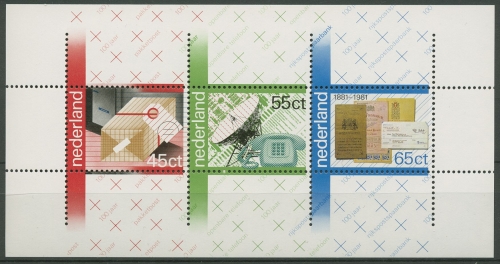 Niederlande 1981 100 Jahre Post Block 22 postfrisch (C95008)