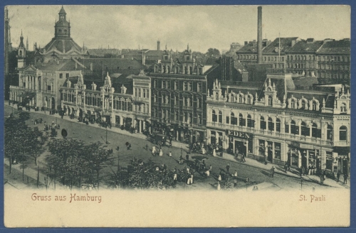 Gruss aus Hamburg St. Pauli "Eden", gelaufen 1907 (AK2957)