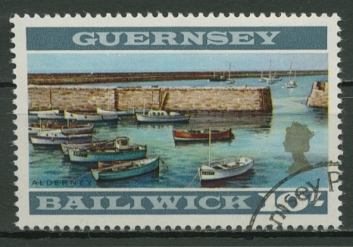 Guernsey 1969 Freimarke Ansichten und Wappen 22 B gestempelt
