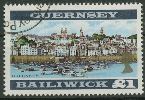 Guernsey 1969 Freimarke Ansichten und Wappen 23 B gestempelt