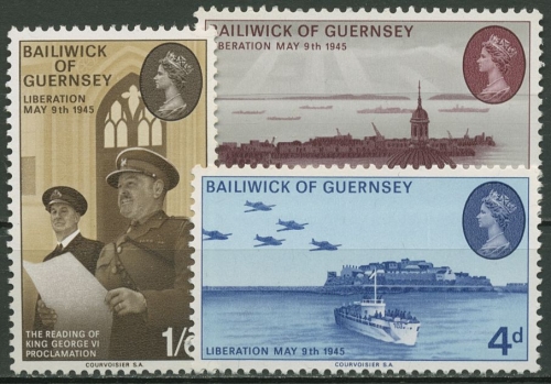 Guernsey 1970 Jahrestag der Befreiung 28/30 postfrisch