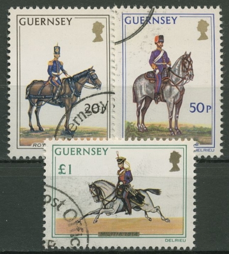 Guernsey 1975 Militär Uniformen 118/20 gestempelt