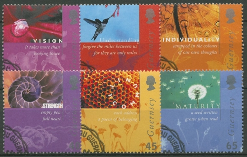 Guernsey 2001 Post Privatisierung 900/05 gestempelt