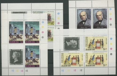 Barbuda 1979 Postmeister Rowland Hill Postkutsche 439/42 Kpostfrisch (C65834)