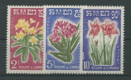 Kambodscha 1961 Pflanzen Blumen 118/20 postfrisch
