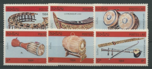 Laos 1984 Einheimische Kunst 718/23 postfrisch