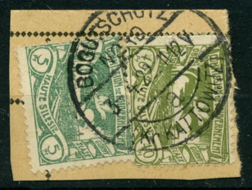 Oberschlesien, BOGUTSCHÜTZ NORD auf Briefstück (R1122)