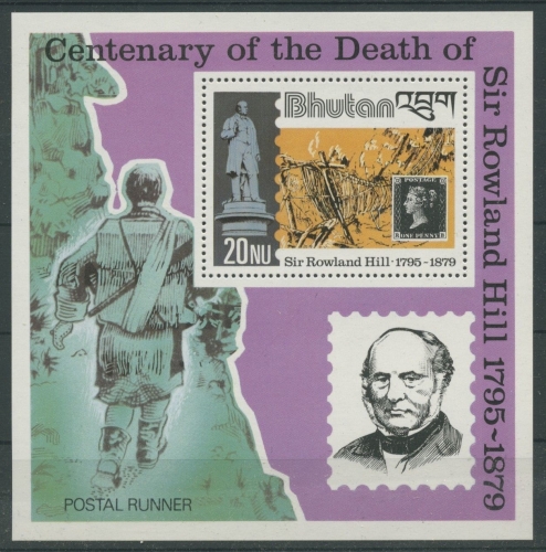 Bhutan 1979 Rowland Hill Block 84 A postfrisch (R3216)