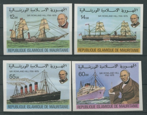 Mauretanien 1979 Rowland Hill 636/39 ungezähnt postfrisch (R3256)