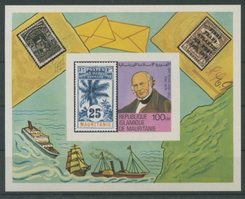 Mauretanien 1979 Rowland Hill Block 24 ungezähnt postfrisch (R3257)