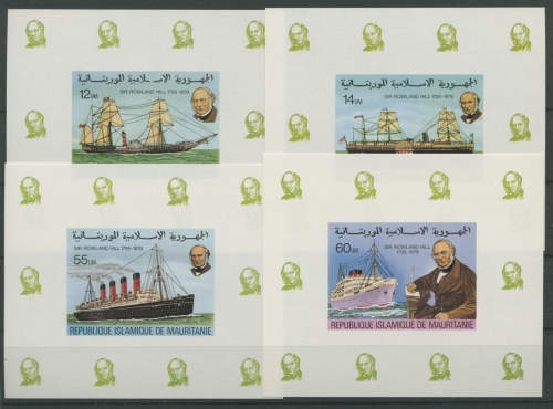 Mauretanien 1979 Rowland Hill 636/39 Sonderblocks ungezähnt postfrisch (G3258)