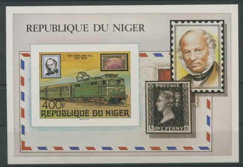 Niger 1979 Rowland Hill Block 23 ungezähnt postfrisch (R3260)