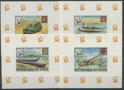 Niger 1979 Rowland Hill 662/65 Sonderblocks ungezähnt postfrisch (G3262)