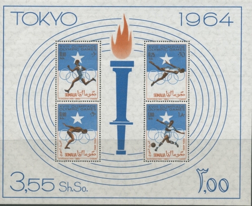 Somalia 1964 Olympische Spiele Tokio Block 1 postfrisch (C1968)