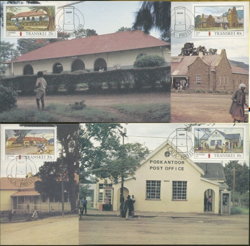 Transkei 1983 Postämter 128/31 Maximumkarten (R1981)