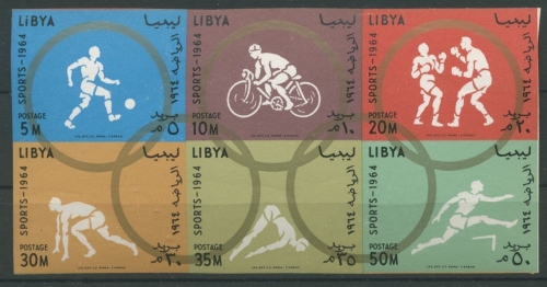 Libyen 1964 Olympiade 160/65 B ZD postfrisch (R2006)