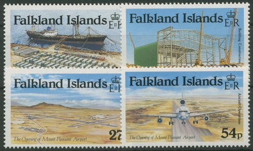 Falkland 1985 Flughafen Mount Pleasant Flugzeug 423/26 postfrisch