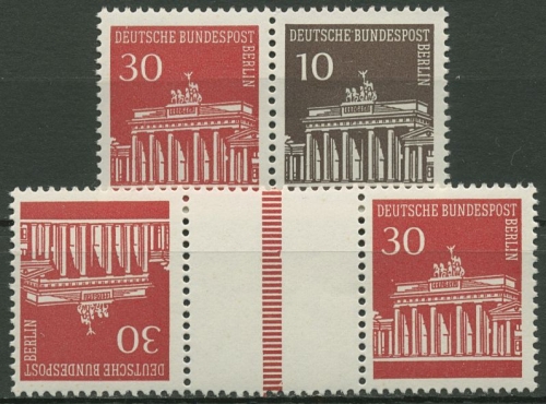 Berlin Zusammendrucke 1970 Brandenburger Tor W 44/KZ 3b postfrisch