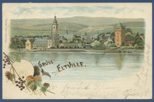 Gruss aus Eltville Kurfürstliche Burg, gelaufen 1902 (AK3022)