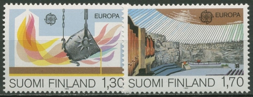 Finnland 1983 Europa CEPT Große Werke Bauwerke Technik 926/27 postfrisch