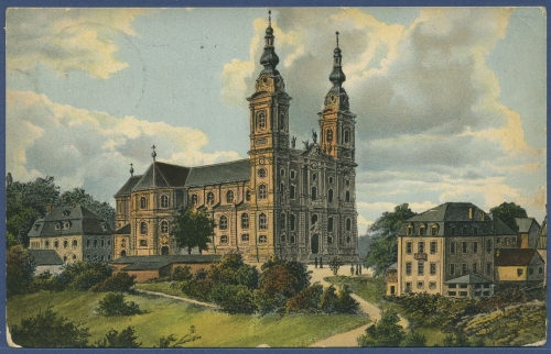 Basilika Vierzehnheiligen Bad Staffelstein, gelaufen 1912 (AK3038)