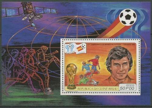 Guinea-Bissau 1981 Fußball-WM in Spanien Juanito Block 180 A postfrisch (C28830)