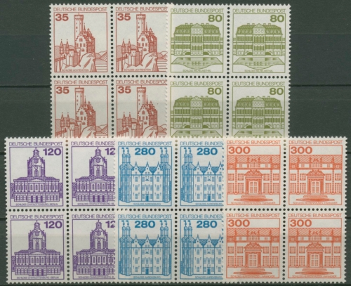 Bund 1982 Burgen & Schlösser 4er-Block 1139/43 postfrisch