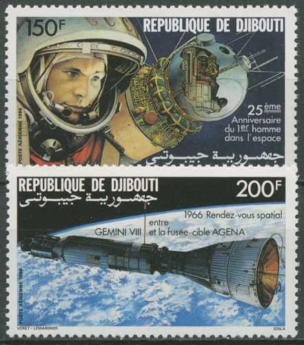 Dschibuti 1986 Bemannte Raumfahrt Astronaut 480/81 postfrisch