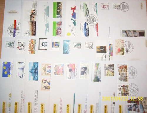 Bund 2004 Jahrgang auf FDC, ohne selbstklebende Ausgaben (XL4565)