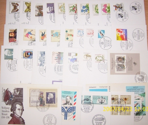 BRD 1991 komplett auf FDC, zusätzl. Block- und ZD-Einzelmarken (XL4555)