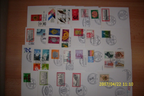 Bund 1973 Jahrgang komplett auf FDC (XL4538)