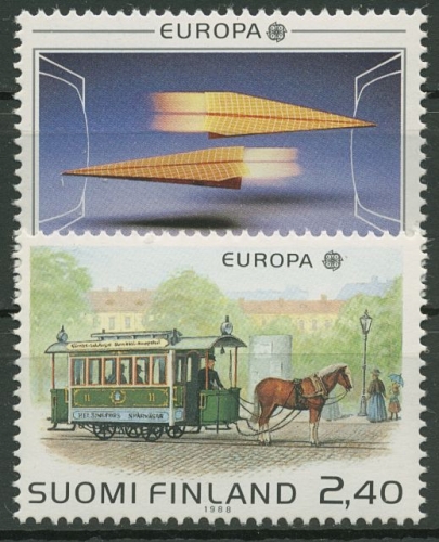 Finnland 1988 Europa CEPT Transport/Kommunikationsmittel 1051/52 postfrisch