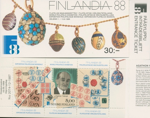 Finnland 1988 FINLANDIA Helsinki Markenheftchen MH 21 postfrisch (C95203)