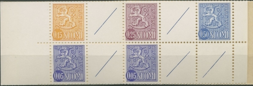 Finnland 1972 Wappenlöwe Markenheftchen MH 5 postfrisch (C95266)