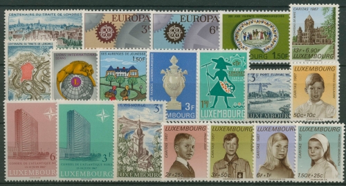 Luxemburg 1967 kompletter Jahrgang (746/64) postfrisch (SG95335)