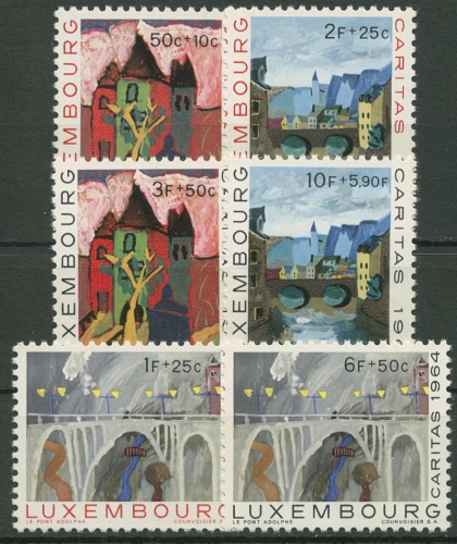 Luxemburg 1964 Caritas Stadtansichten 703/08 postfrisch