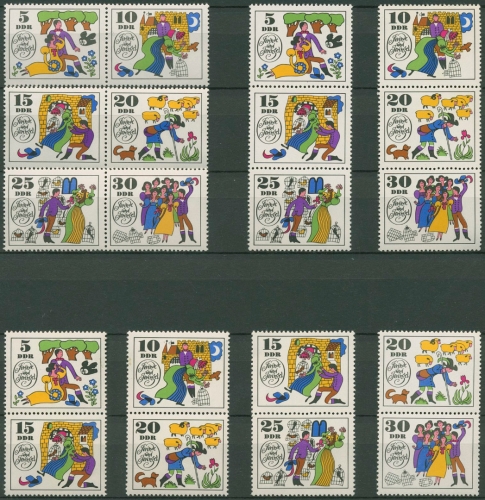 DDR 1969 Jorinde und Joringel 1450/55 ZD alle Kombinationen postfr. (SG31184)