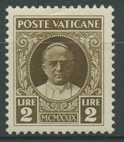 Vatikan 1929 Freimarke Papst Pius XI, 10 postfrisch