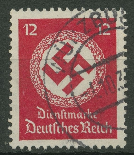 Deutsches Reich Dienstmarke 1934/38 Hakenkreuz D 138 a gestempelt geprüft