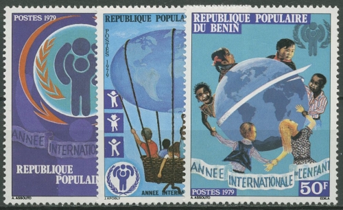 Benin 1979 Internationales Jahr des Kindes 170/72 postfrisch