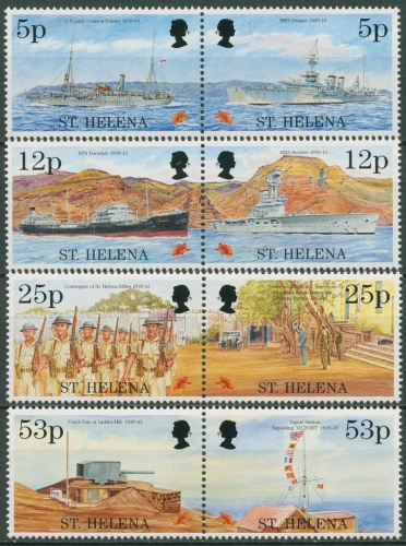 St. Helena 1995 50 Jahre Beendigung des Zweiten Weltkriegs 657/64 ZD postfrisch