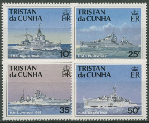 Tristan da Cunha 1991 Britische Kriegsschiffe 504/07 postfrisch