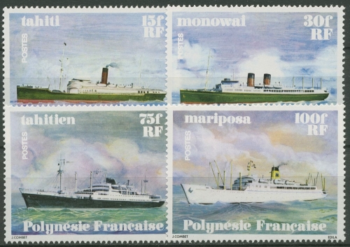 Französisch-Polynesien 1978 Schiffe 268/71 postfrisch
