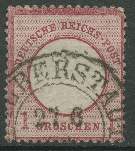 Deutsches Reich 1872 Adler mit kleinem Brustschild 4 gestempelt