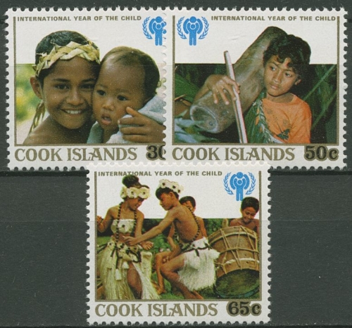 Cook-Inseln 1979 Internationales Jahr des Kindes 618/20 postfrisch